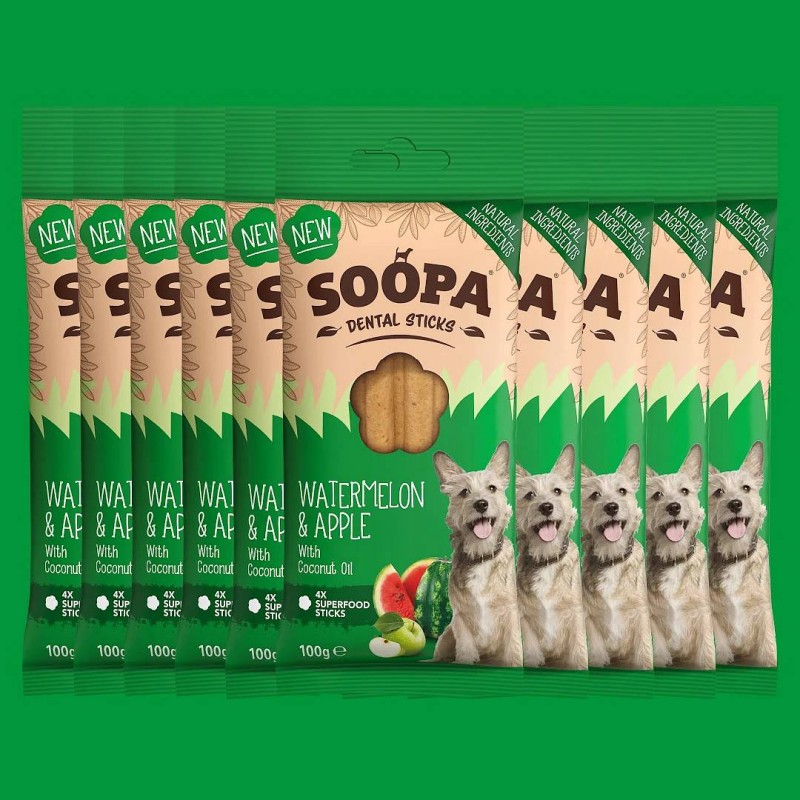 Soopa Dentals Lubenica i jabuka 100g