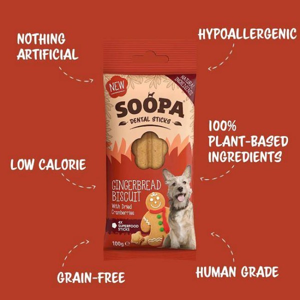 Soopa Dentals Ingverjevi piškoti 100g