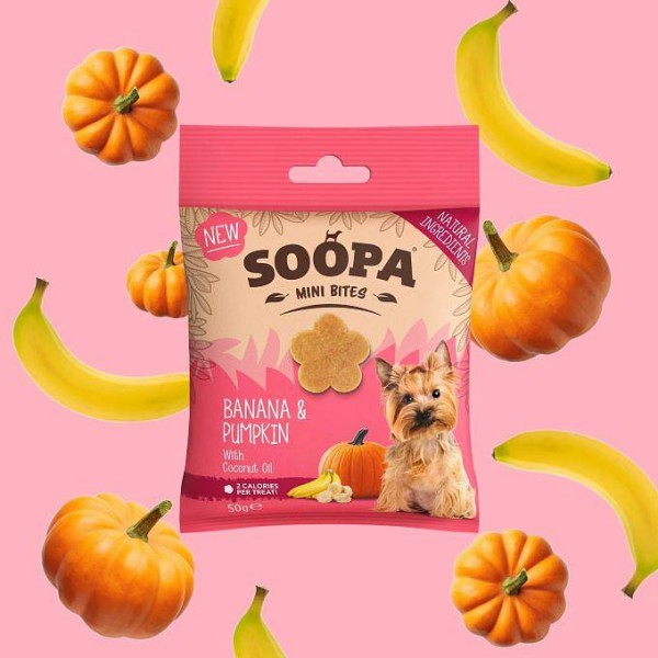 Soopa MINI Bites Banana in buča 50g