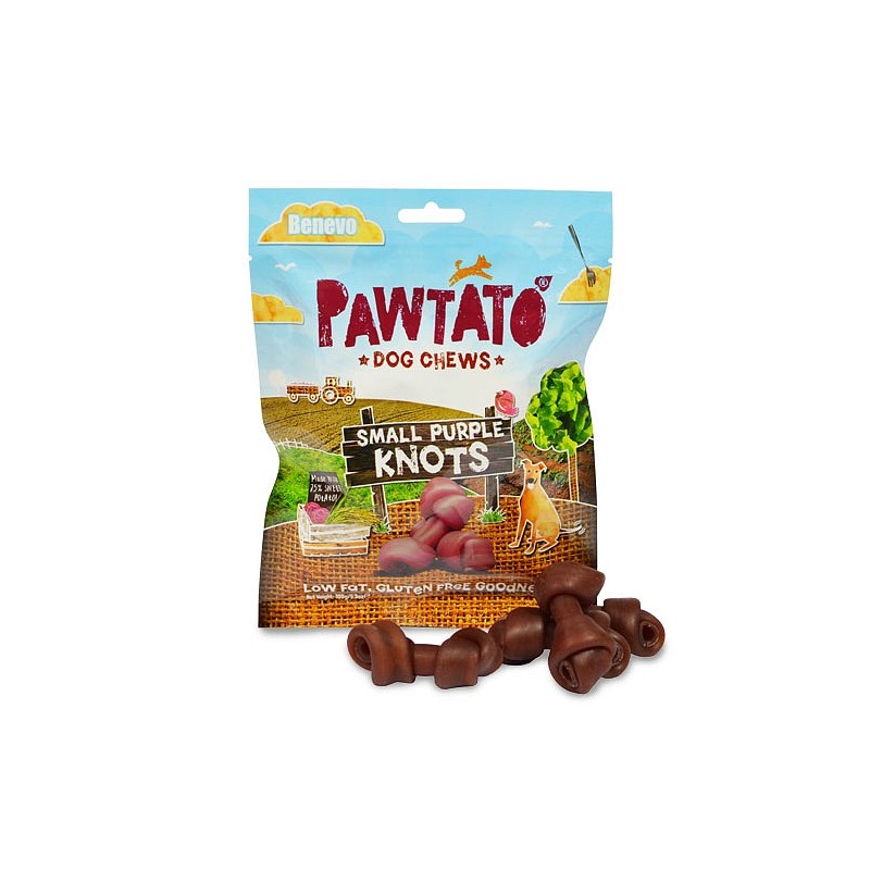 Benevo Pawtato Mali vijolični vozli 150g