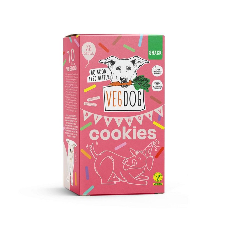 Vegdog Birthday Cookies 400 g