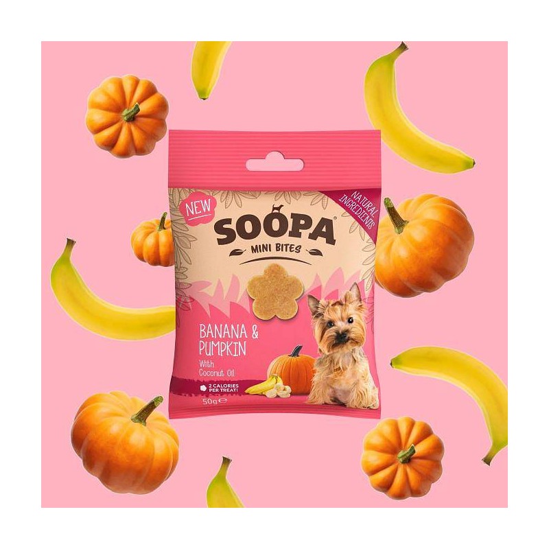 Soopa MINI Bites Banana in buča 50g