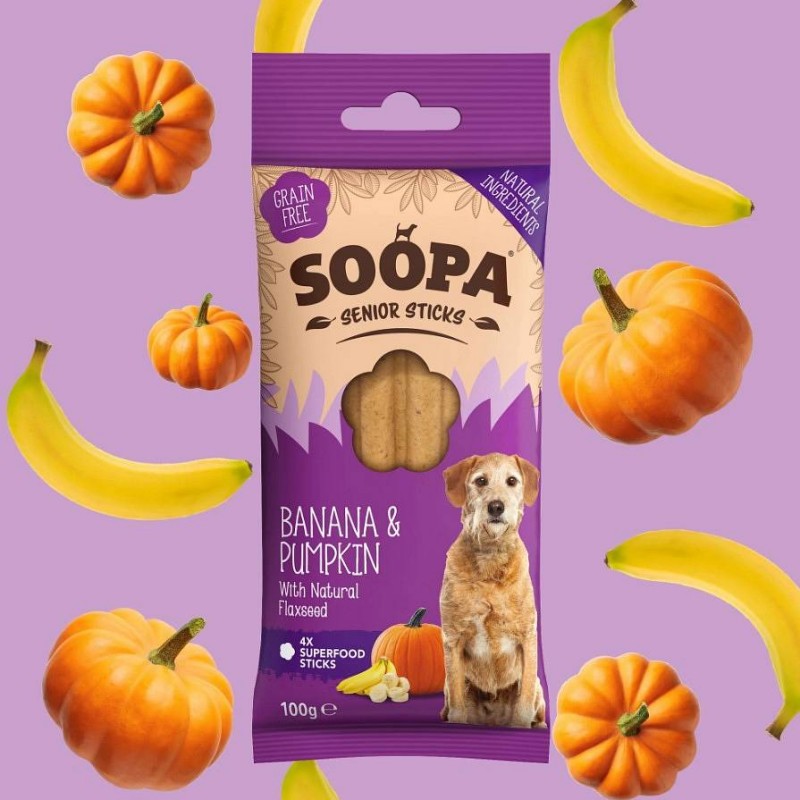 Soopa Senior Dentals Banana i buča 100g