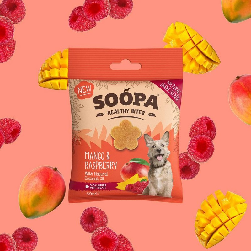 Soopa Bites Mango in malina 50g