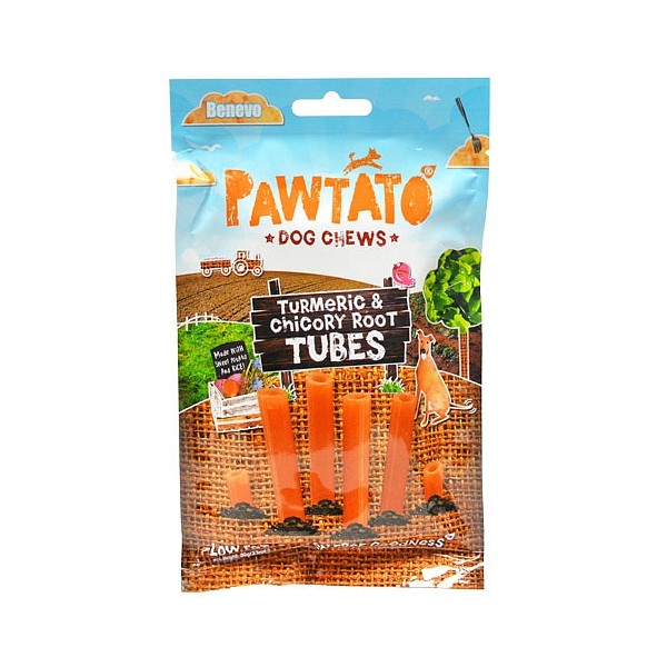 Benevo Pawtato Tubice s kurkumo in cikorijo 90g