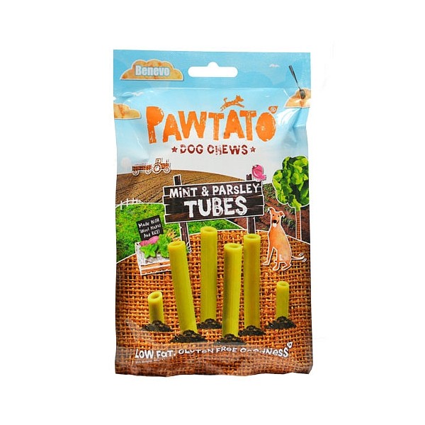 Benevo Pawtato Tubice z meto in peteršiljem 90g