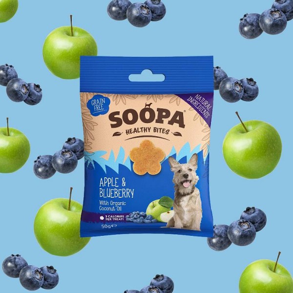 Soopa Bites Jabolko in borovnica 50g