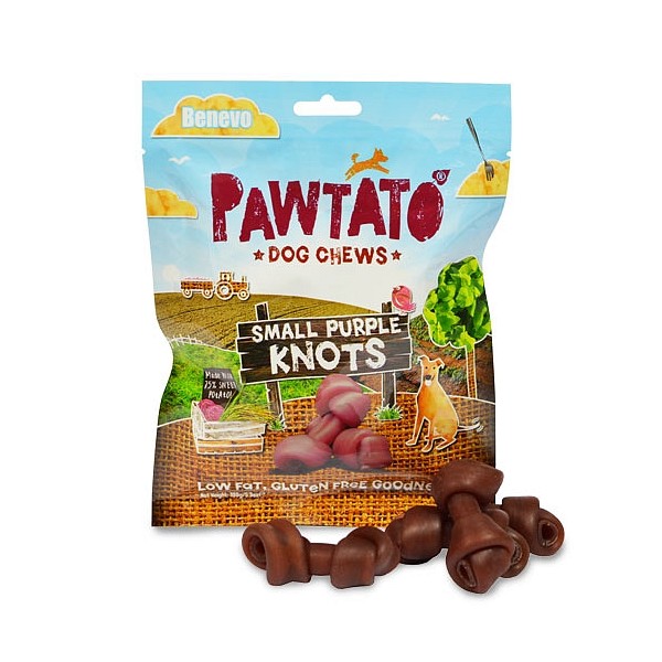 Benevo Pawtato Mali vijolični vozli 150g