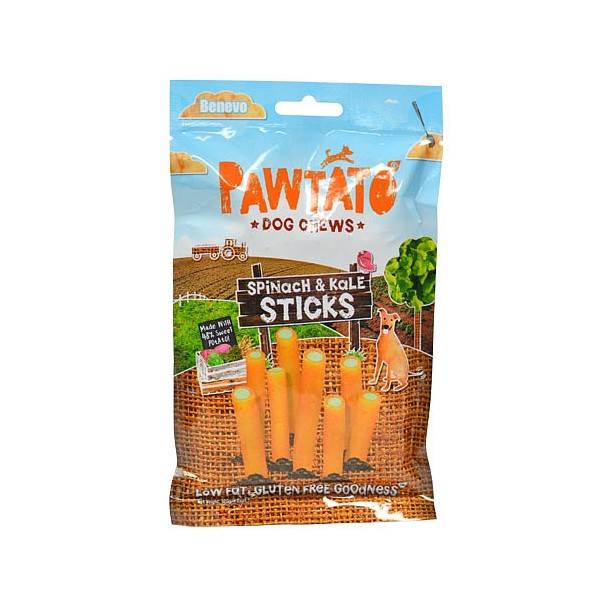 Benevo Pawtato Palčke s špinačo in ohrovtom 120g