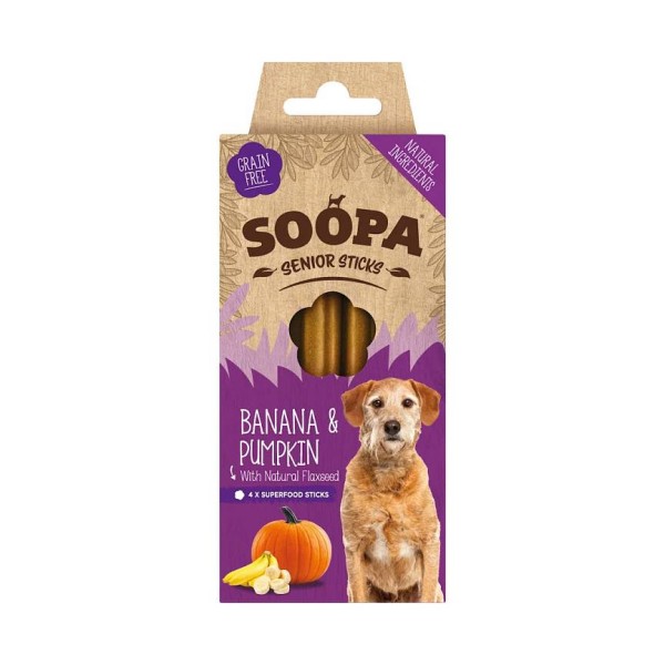 Soopa Senior Dentals Banana in buča 100g