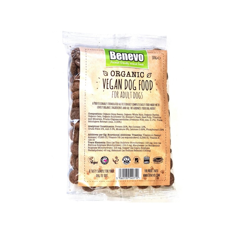 Vzorec Benevo Organic za pse 100g