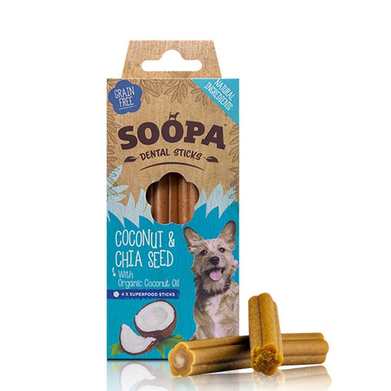 Soopa Dentals Kokos in chia 100g