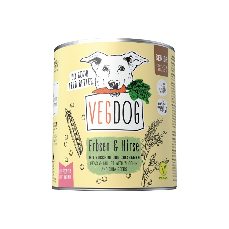 Vegdog Senior Grah in proso 800g