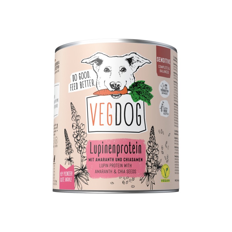 Vegdog Sensitive Volčji bob 800g